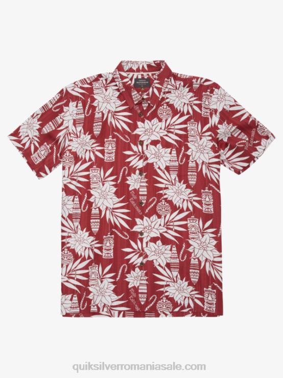 timp de vacanță din lemn de trandafir cămașă cu mânecă scurtă waterman holiday time XT6B1796 bărbați Quiksilver
