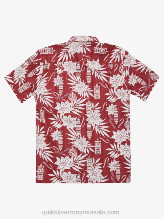 timp de vacanță din lemn de trandafir cămașă cu mânecă scurtă waterman holiday time XT6B1796 bărbați Quiksilver