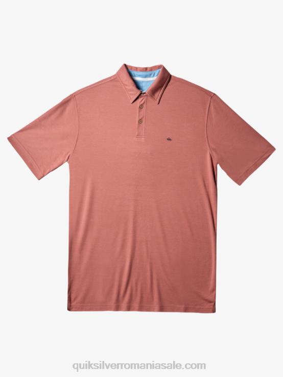 trandafir de frasin tricou polo waterman cu mânecă scurtă XT6B249 bărbați Quiksilver