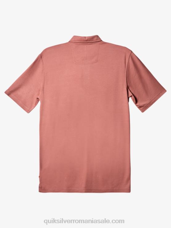 trandafir de frasin tricou polo waterman cu mânecă scurtă XT6B249 bărbați Quiksilver