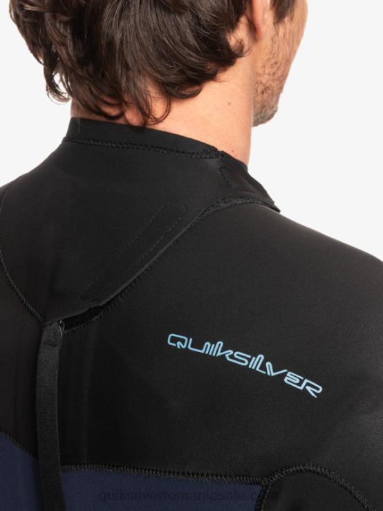 bleumarin închis/negru 3/2 sesiuni de zi cu zi, costum de neopren cu fermoar la spate XT6B927 bărbați Quiksilver