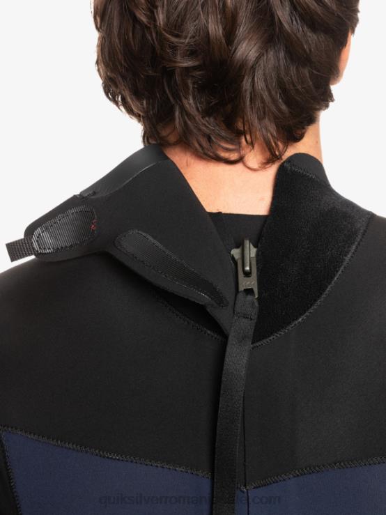 bleumarin închis/negru 3/2 sesiuni de zi cu zi, costum de neopren cu fermoar la spate XT6B927 bărbați Quiksilver