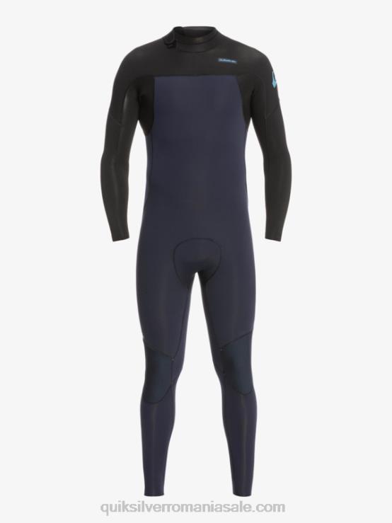 bleumarin închis/negru 3/2 sesiuni de zi cu zi, costum de neopren cu fermoar la spate XT6B927 bărbați Quiksilver