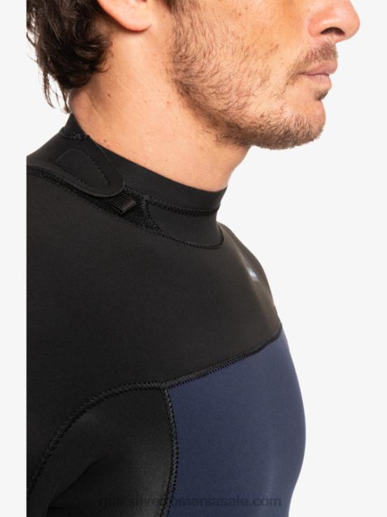 bleumarin închis/negru 3/2 sesiuni de zi cu zi, costum de neopren cu fermoar la spate XT6B927 bărbați Quiksilver