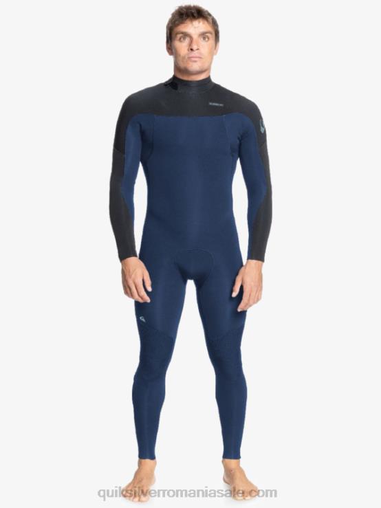 bleumarin închis/negru 4/3 sesiuni de zi cu zi, costum de baie cu fermoar la spate XT6B1175 bărbați Quiksilver