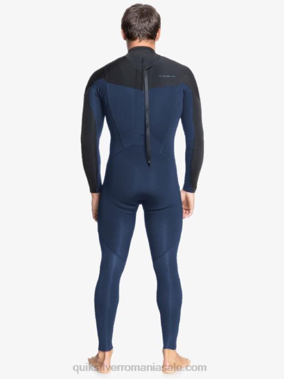 bleumarin închis/negru 4/3 sesiuni de zi cu zi, costum de baie cu fermoar la spate XT6B1175 bărbați Quiksilver