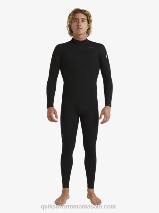 negru 3/2 sesiuni de zi cu zi, costum de neopren cu fermoar la spate XT6B928 bărbați Quiksilver