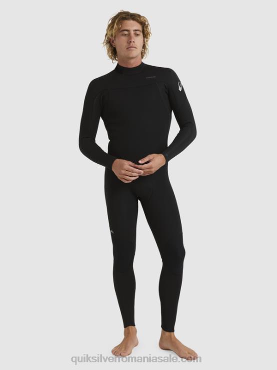 negru 3/2 sesiuni de zi cu zi, costum de neopren cu fermoar la spate XT6B928 bărbați Quiksilver