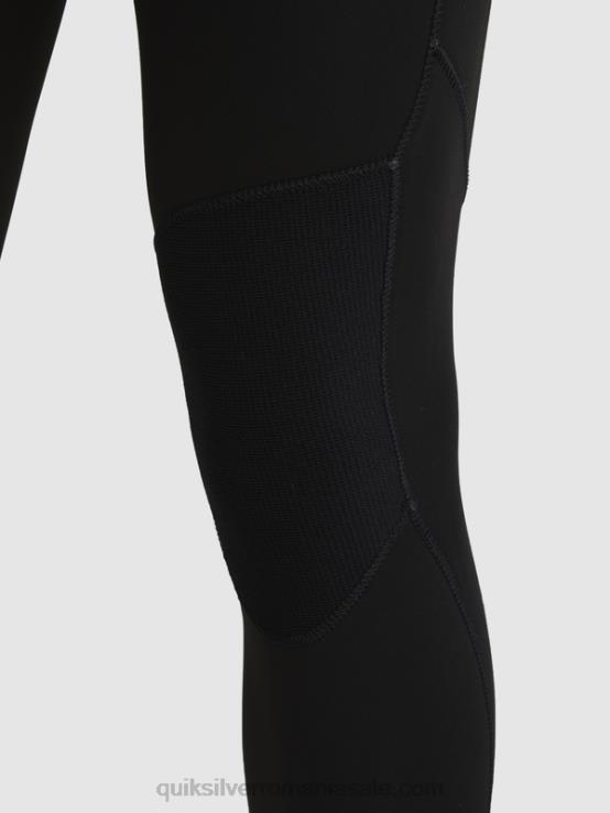 negru 3/2 sesiuni de zi cu zi costum de neopren cu fermoar pe piept XT6B1280 bărbați Quiksilver