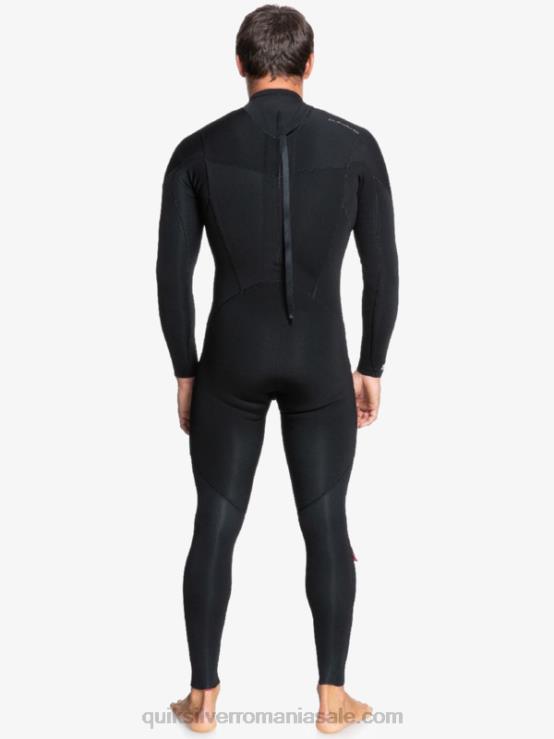 negru 4/3 sesiuni de zi cu zi, costum de baie cu fermoar la spate XT6B1174 bărbați Quiksilver