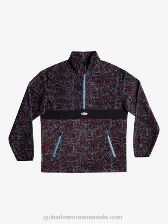 Saturn albastru provencial saturn fleece cu jumătate de fermoar XT6B1562 bărbați Quiksilver