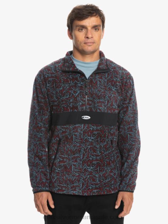 Saturn albastru provencial saturn fleece cu jumătate de fermoar XT6B1562 bărbați Quiksilver