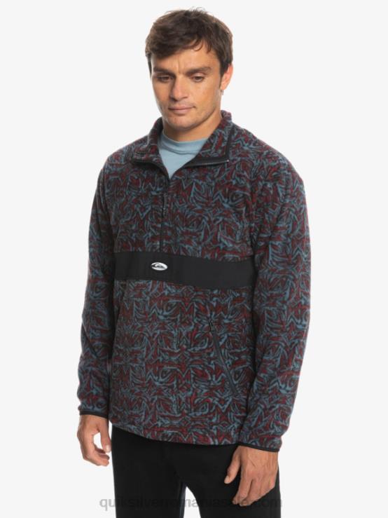Saturn albastru provencial saturn fleece cu jumătate de fermoar XT6B1562 bărbați Quiksilver