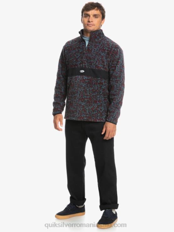 Saturn albastru provencial saturn fleece cu jumătate de fermoar XT6B1562 bărbați Quiksilver