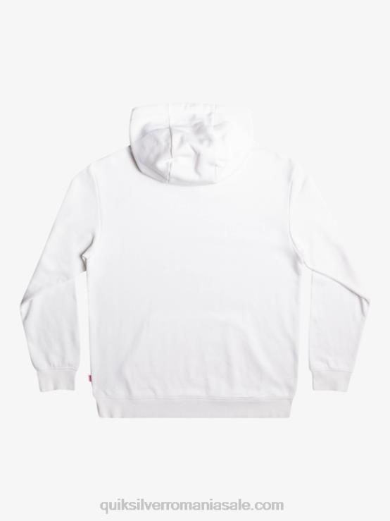 alb hanorac cu logo oficial lucruri XT6B1807 bărbați Quiksilver x Stranger