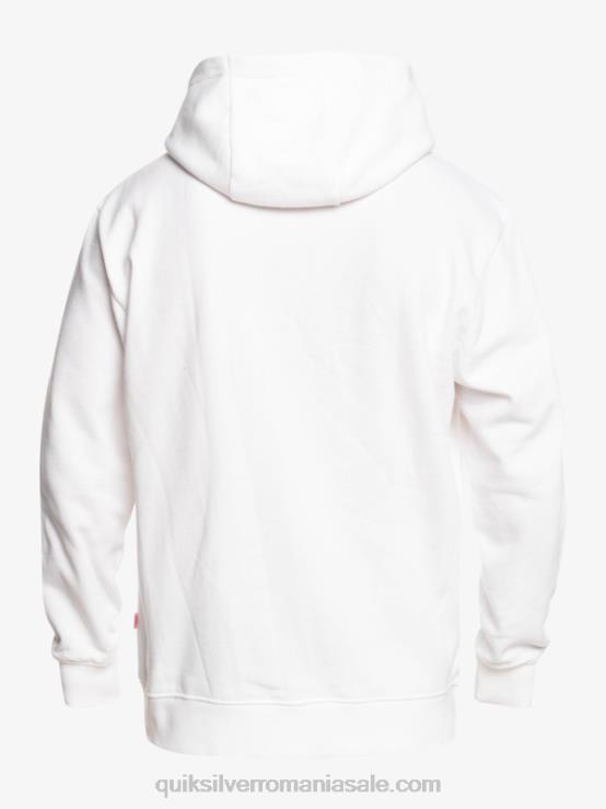 alb hanorac cu logo oficial lucruri XT6B1807 bărbați Quiksilver x Stranger