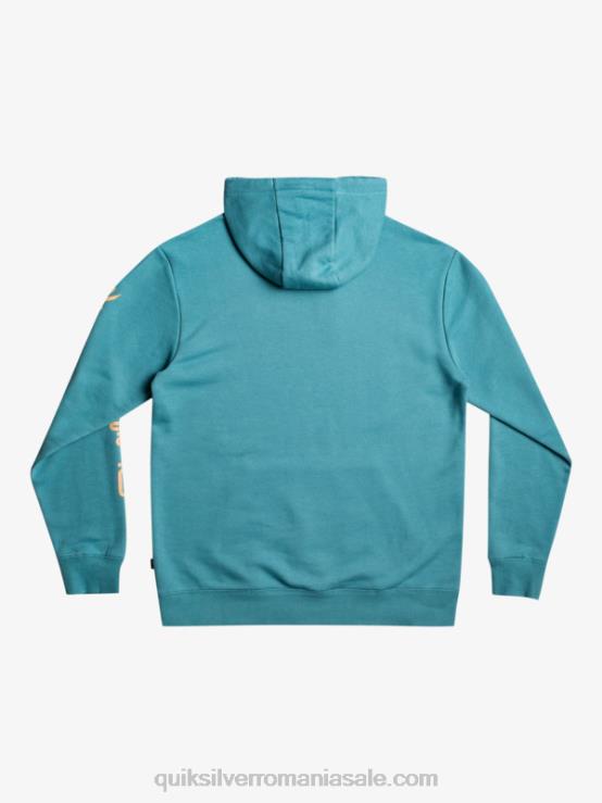 albastru bretania Pulover din lână cu glugă cu logo omni XT6B1030 bărbați Quiksilver
