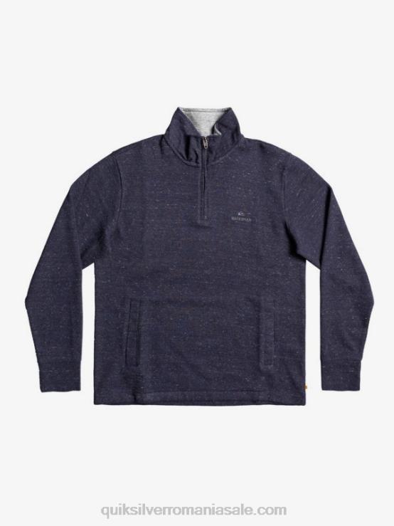 blazer bleumarin heather hanorac waterman pointssurf cu fermoar și gât fals XT6B1801 bărbați Quiksilver