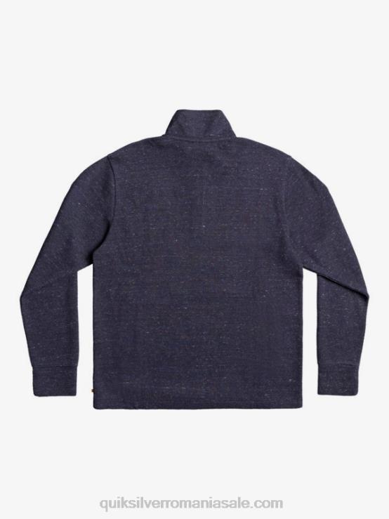 blazer bleumarin heather hanorac waterman pointssurf cu fermoar și gât fals XT6B1801 bărbați Quiksilver
