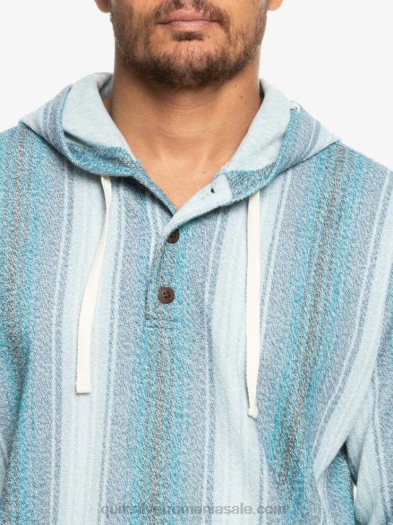 dungă albastră marocană baja hanoracul baja henley XT6B1098 bărbați Quiksilver