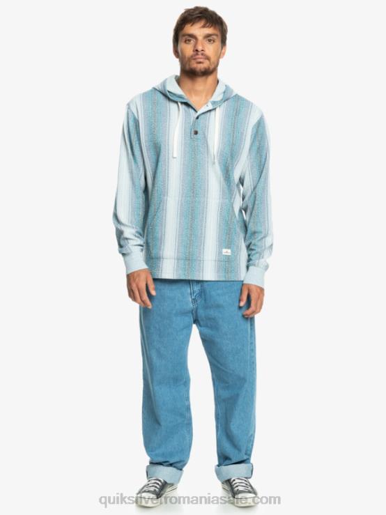 dungă albastră marocană baja hanoracul baja henley XT6B1098 bărbați Quiksilver