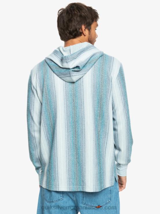 dungă albastră marocană baja hanoracul baja henley XT6B1098 bărbați Quiksilver