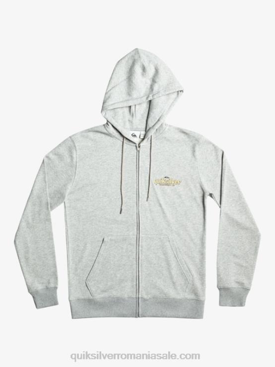 erica gri deschis hanorac cu fermoar cu cuvinte XT6B1148 bărbați Quiksilver