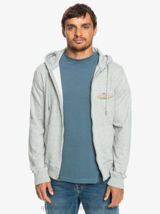 erica gri deschis hanorac cu fermoar cu cuvinte XT6B1148 bărbați Quiksilver