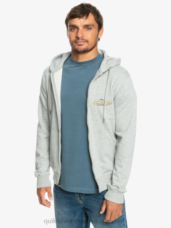 erica gri deschis hanorac cu fermoar cu cuvinte XT6B1148 bărbați Quiksilver