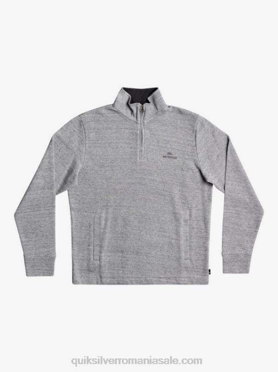 erica gri deschis hanorac waterman pointssurf cu fermoar și gât fals XT6B1800 bărbați Quiksilver