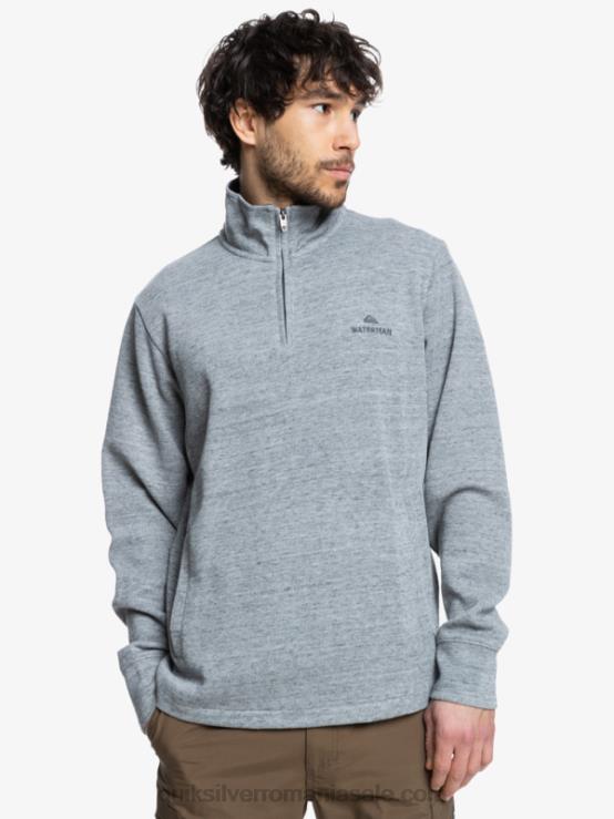 erica gri deschis hanorac waterman pointssurf cu fermoar și gât fals XT6B1800 bărbați Quiksilver