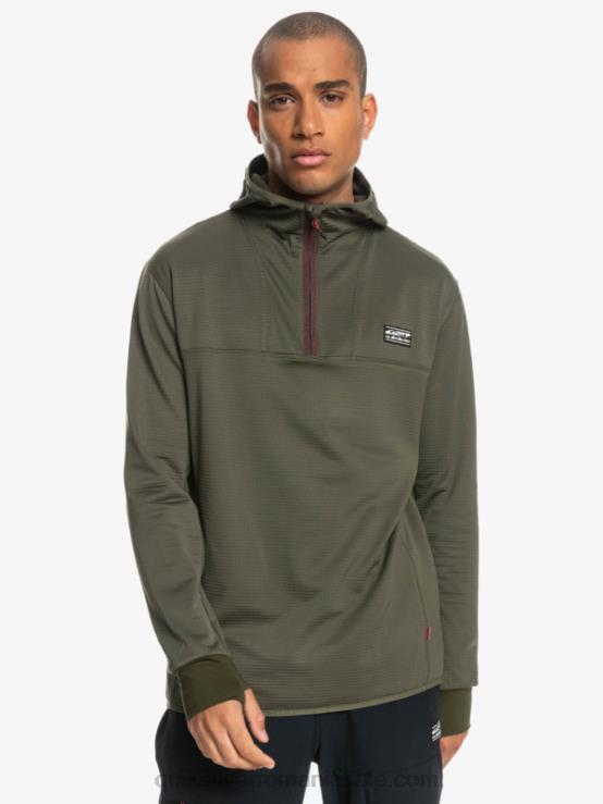 frunza de strugure hanorac din fleece cu fermoar sfert, punct abrupt XT6B1874 bărbați Quiksilver
