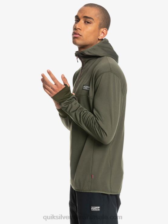 frunza de strugure hanorac din fleece cu fermoar sfert, punct abrupt XT6B1874 bărbați Quiksilver