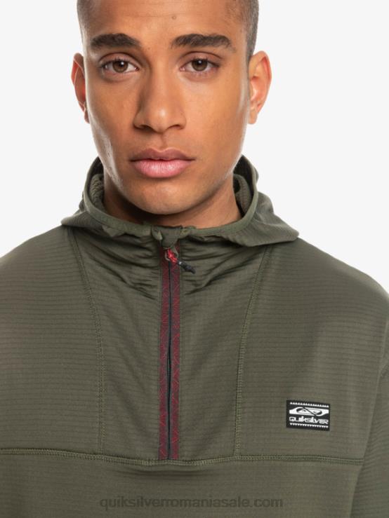 frunza de strugure hanorac din fleece cu fermoar sfert, punct abrupt XT6B1874 bărbați Quiksilver