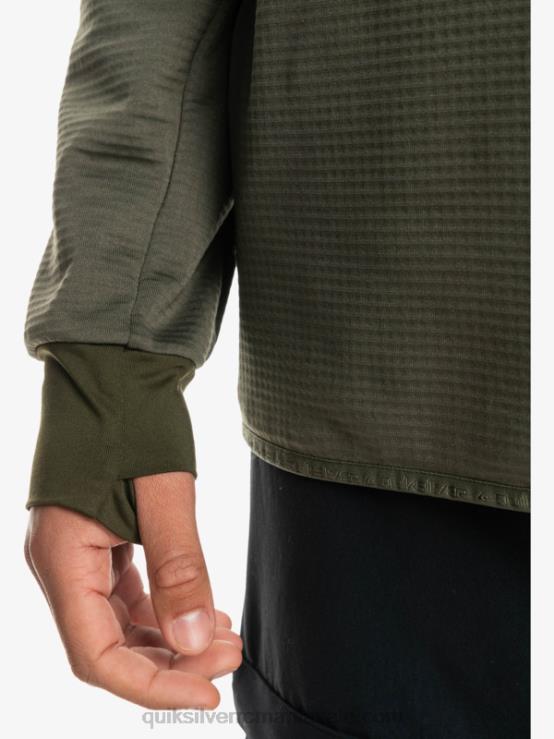 frunza de strugure hanorac din fleece cu fermoar sfert, punct abrupt XT6B1874 bărbați Quiksilver