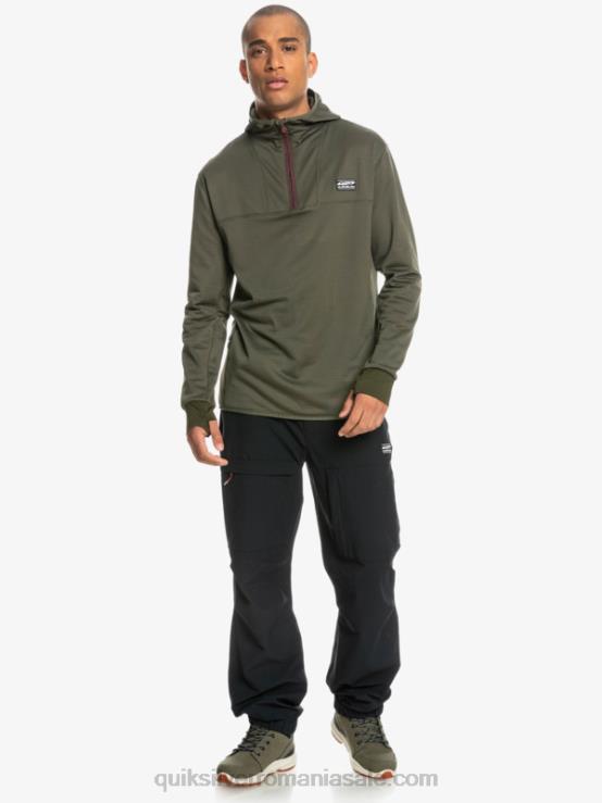 frunza de strugure hanorac din fleece cu fermoar sfert, punct abrupt XT6B1874 bărbați Quiksilver