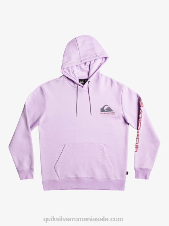 liliac pastel Pulover din lână cu glugă cu logo omni XT6B1031 bărbați Quiksilver