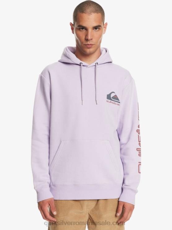 liliac pastel Pulover din lână cu glugă cu logo omni XT6B1031 bărbați Quiksilver