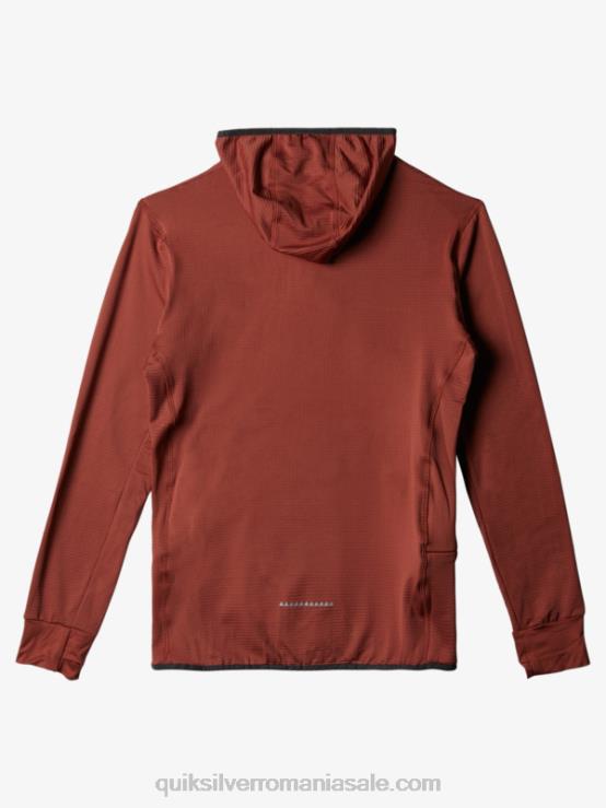 mahon hanorac din fleece cu fermoar sfert, punct abrupt XT6B1875 bărbați Quiksilver