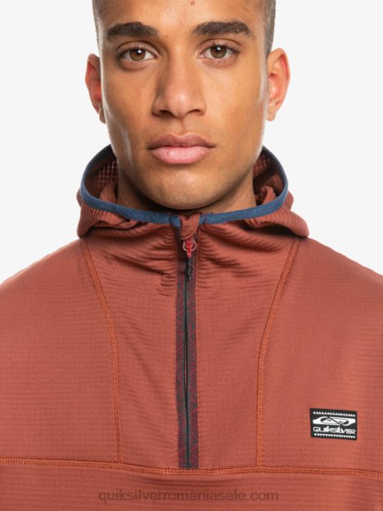 mahon hanorac din fleece cu fermoar sfert, punct abrupt XT6B1875 bărbați Quiksilver