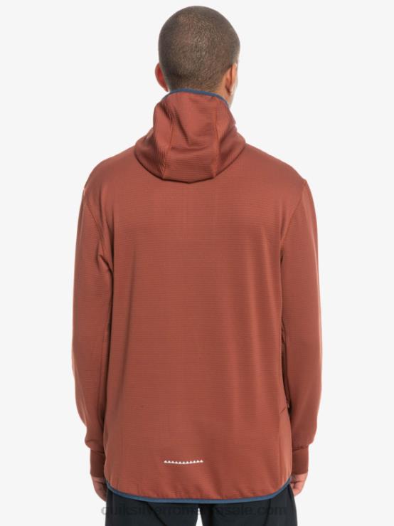 mahon hanorac din fleece cu fermoar sfert, punct abrupt XT6B1875 bărbați Quiksilver