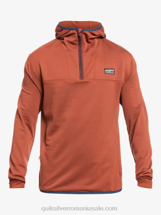 mahon hanorac din fleece cu fermoar sfert, punct abrupt XT6B1875 bărbați Quiksilver