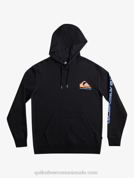 negru Pulover din lână cu glugă cu logo omni XT6B1032 bărbați Quiksilver