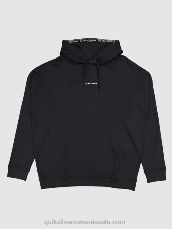 negru hanorac cu gluga XT6B1805 bărbați Quiksilver x Stab