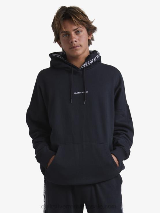 negru hanorac cu gluga XT6B1805 bărbați Quiksilver x Stab