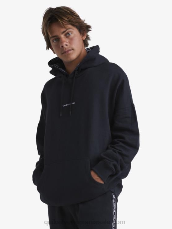 negru hanorac cu gluga XT6B1805 bărbați Quiksilver x Stab