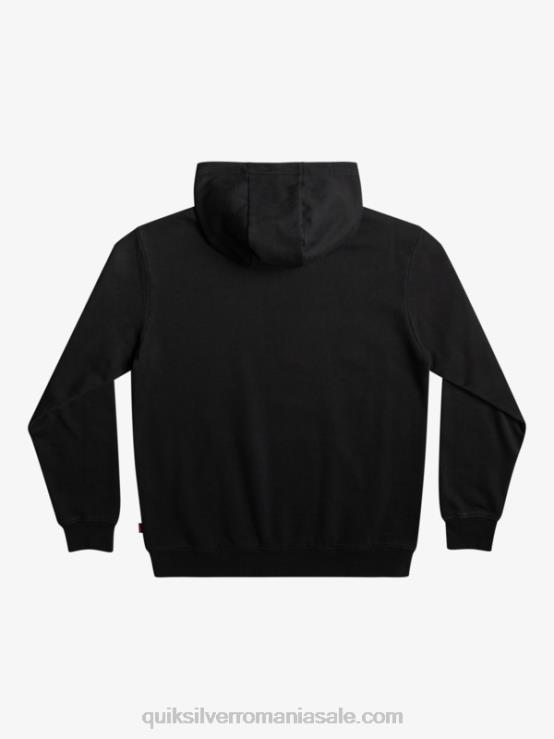 negru hanorac cu logo oficial lucruri XT6B1806 bărbați Quiksilver x Stranger