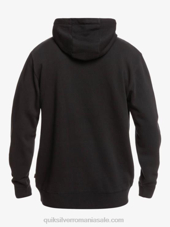 negru hanorac cu logo oficial lucruri XT6B1806 bărbați Quiksilver x Stranger