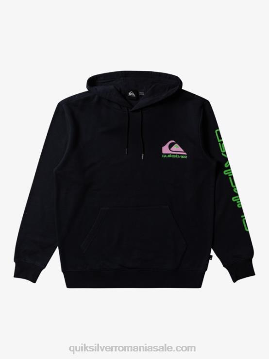 negru hanorac cu logo omni XT6B641 bărbați Quiksilver