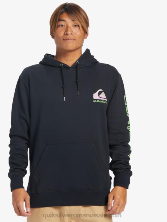 negru hanorac cu logo omni XT6B641 bărbați Quiksilver